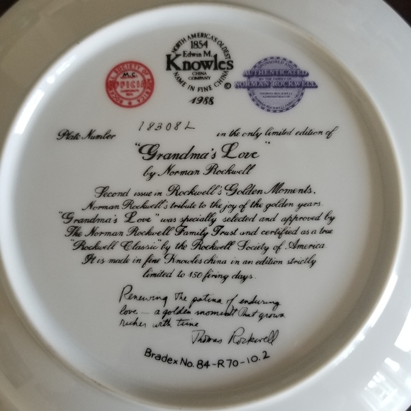 Norman Rockwell Plate - Picture 4 of 4